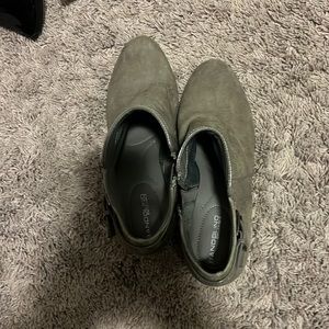 Bamdalino gray short heeled boots